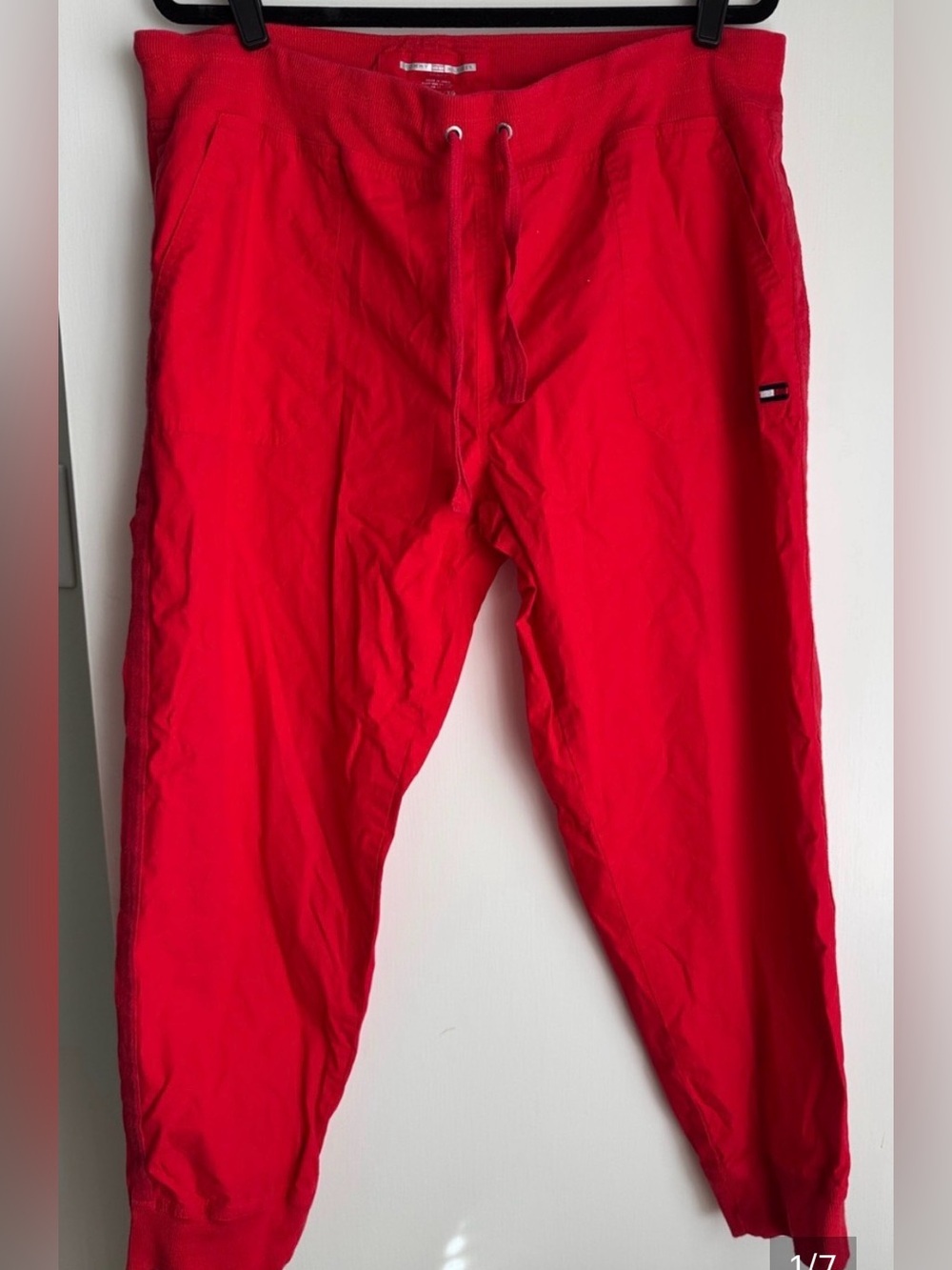 Tommy Hilfiger Red Jogger style pants